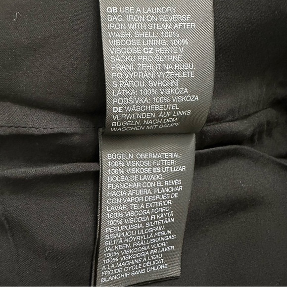 Other Stories Cut Out Mini Shirt Dress Black And White Size 12 NWT Retail $149 - Picture 6 of 8